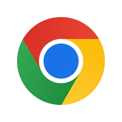 Google Chrome logo.